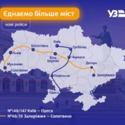 Розклад руху потягів Україна 2025