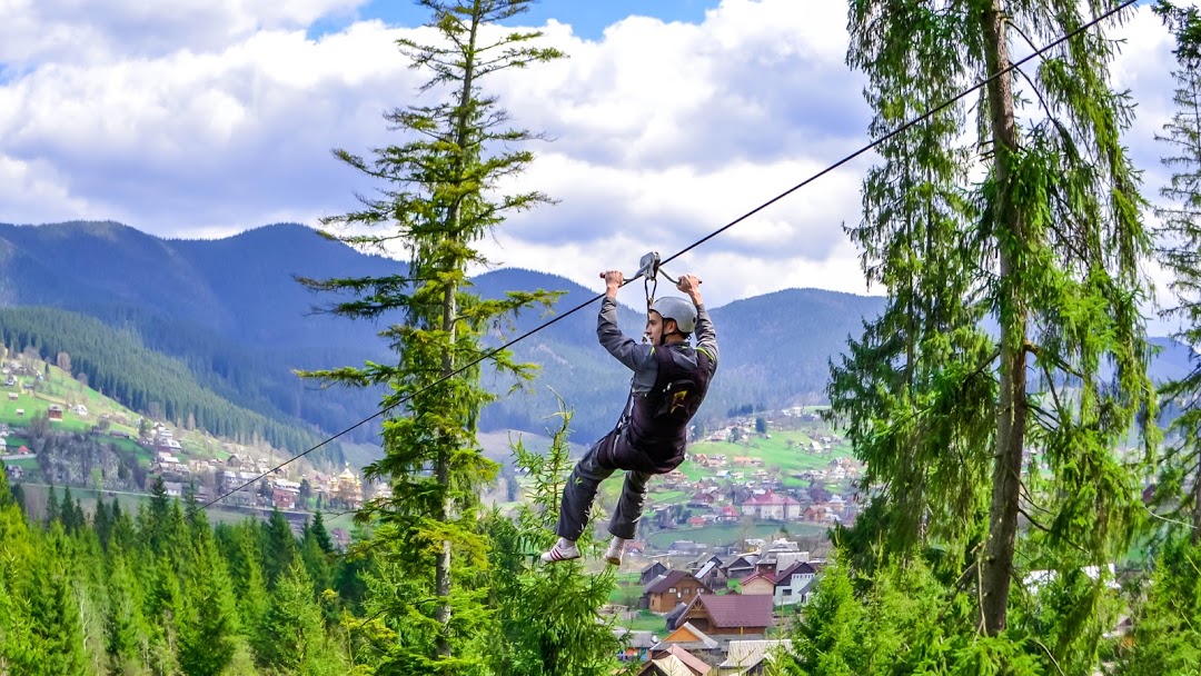 Zipline в Карпатах