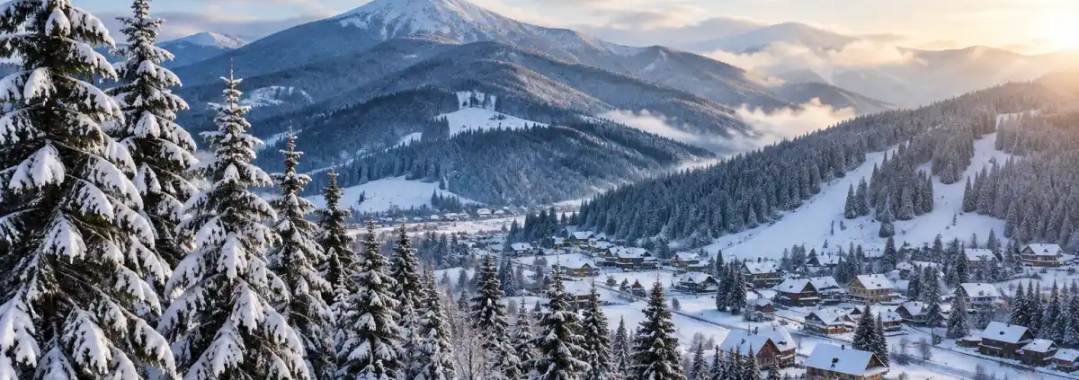 Картинки зима в Карпатах: фото, сніг і погода у Славському