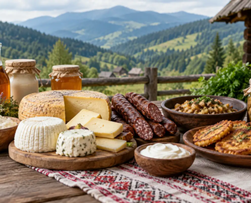 Что купить и попробовать в Карпатах: сыры, продукты и блюда гуцульской кухни